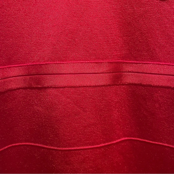 2/$50 Kardashian Kollection Red Knit Bodycon Dress XS NEW NWT - Picture 3 of 8